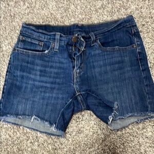 Levi's Blue Jean Shorts Classic Cut-Off Style